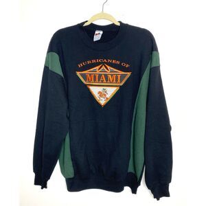 VTG Midwest Embroidery Hurricanes of Miami Crewneck Sweatshirt Made in USA XL
